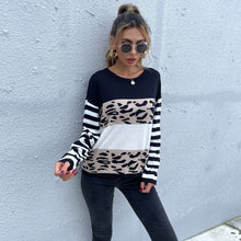 Load image into Gallery viewer, Color Block Mixed Prints Sweater