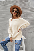 Load image into Gallery viewer, Solid Side Slit Knit Sweater