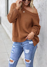 Load image into Gallery viewer, Solid Side Slit Knit Sweater