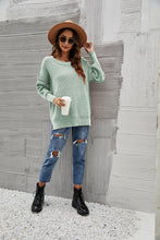 Load image into Gallery viewer, Solid Side Slit Knit Sweater