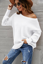 Load image into Gallery viewer, Solid Side Slit Knit Sweater