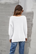 Load image into Gallery viewer, Solid Side Slit Knit Sweater