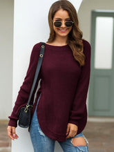 Load image into Gallery viewer, Rounded Hem Knit Sweater
