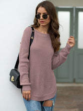 Load image into Gallery viewer, Rounded Hem Knit Sweater
