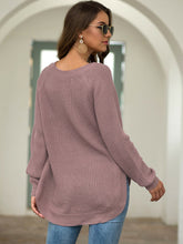 Load image into Gallery viewer, Rounded Hem Knit Sweater