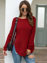 Load image into Gallery viewer, Rounded Hem Knit Sweater