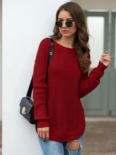 Load image into Gallery viewer, Rounded Hem Knit Sweater