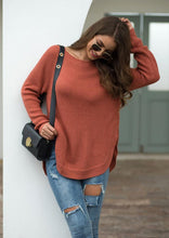 Load image into Gallery viewer, Rounded Hem Knit Sweater
