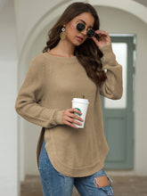 Load image into Gallery viewer, Rounded Hem Knit Sweater
