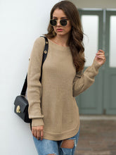 Load image into Gallery viewer, Rounded Hem Knit Sweater