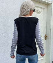 Load image into Gallery viewer, Round Neck Mixed Print Sweater