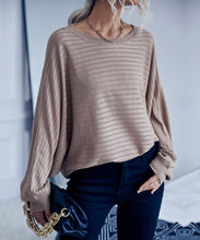 Load image into Gallery viewer, Striped Knit Loose Fit Sweater
