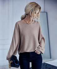 Load image into Gallery viewer, Striped Knit Loose Fit Sweater