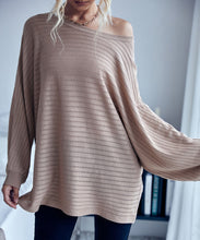 Load image into Gallery viewer, Striped Knit Loose Fit Sweater