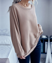 Load image into Gallery viewer, Striped Knit Loose Fit Sweater