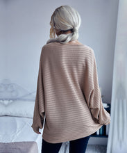Load image into Gallery viewer, Striped Knit Loose Fit Sweater