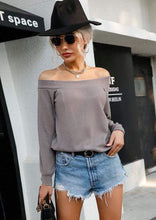 Load image into Gallery viewer, Solid Off Shoulder Sweater