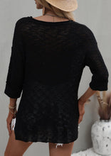 Load image into Gallery viewer, Drop Shoulder 3/4 Length Sweater