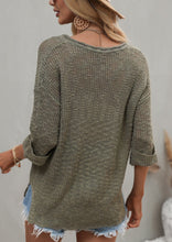 Load image into Gallery viewer, Drop Shoulder 3/4 Length Sweater