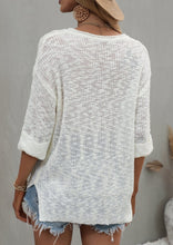 Load image into Gallery viewer, Drop Shoulder 3/4 Length Sweater