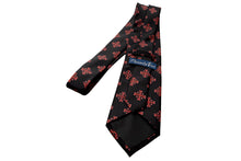 Load image into Gallery viewer, Extra Long Red Jerusalem Cross with White Accents Necktie