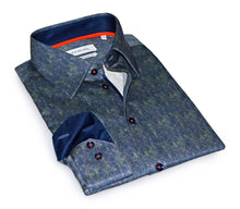 Load image into Gallery viewer, Jimmy Button-Up Shirt With Contrast Details // Green // Contemporary Fit (Regular)- final sale