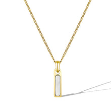 Load image into Gallery viewer, Birthstone Tag Necklace - Gold