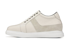 Load image into Gallery viewer, CALTO - K1531 - 3 Inches Taller (Off White) - Lightweight Leather Sneakers
