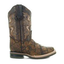 Load image into Gallery viewer, Soto Boots Kids Pirarucu Print Cowboy Boots K4008