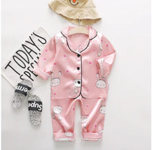 Load image into Gallery viewer, IENENS Girls' Long-Sleeved Pajama Set (Ages 1-4) - # BAAA81810022