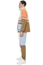 Load image into Gallery viewer, HAZEL Retro Men's premium crispy nylon long sleeve half zip pullover jacket