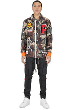 Load image into Gallery viewer, JAKIN Men's premium nylon long sleeve coach jacket with multi patches