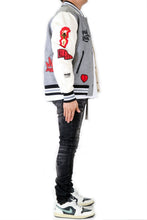 Load image into Gallery viewer, CAPELLA Men's Melton Body with Faux Leather Sleeve Varsity Jacket