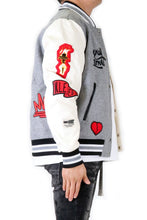 Load image into Gallery viewer, CAPELLA Men's Melton Body with Faux Leather Sleeve Varsity Jacket