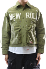Load image into Gallery viewer, VONT Twill Blended Nylon Crop Top Jacket