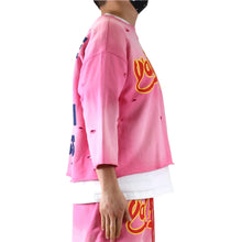 Load image into Gallery viewer, DARIUS S/N Jersey 3/4 Sleeve Crop Top Tee