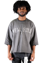 Load image into Gallery viewer, ORBITS S/N Jersey 3/4 Sleeve Crop Top Tee with Detachable Necklace