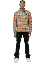 Load image into Gallery viewer, ROY Men's flannel button down shirt