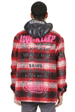 Load image into Gallery viewer, MACKAY Men's Oversize Heavy Flannel Outer Shirket with detachable Cire Hoodie