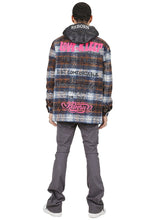 Load image into Gallery viewer, REYNA Men's Oversize Heavy Flannel Outer Shirket with detachable Cire Hoodie