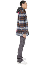 Load image into Gallery viewer, REYNA Men's Oversize Heavy Flannel Outer Shirket with detachable Cire Hoodie