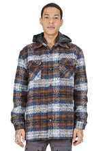 Load image into Gallery viewer, REYNA Men's Oversize Heavy Flannel Outer Shirket with detachable Cire Hoodie
