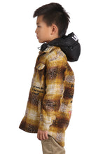 Load image into Gallery viewer, BENIT Kid's Oversize Flannel outer shirket with detachable padded cire hood