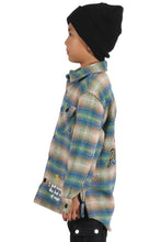 Load image into Gallery viewer, LAWN Kid's Oversize Flannel outer shirket