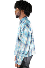 Load image into Gallery viewer, ASHEN Heavy Flannel Crop Top Button Down Shirt