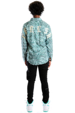 Load image into Gallery viewer, Fisher Men's ripped & repaired button down shirt