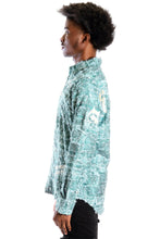Load image into Gallery viewer, Fisher Men's ripped & repaired button down shirt