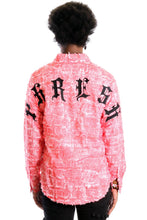 Load image into Gallery viewer, Tasse Men's ripped & repaired button down shirt