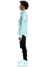 Load image into Gallery viewer, Citron Men's ripped & repaired button down shirt