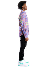 Load image into Gallery viewer, Pello Men's ripped & repaired button down shirt